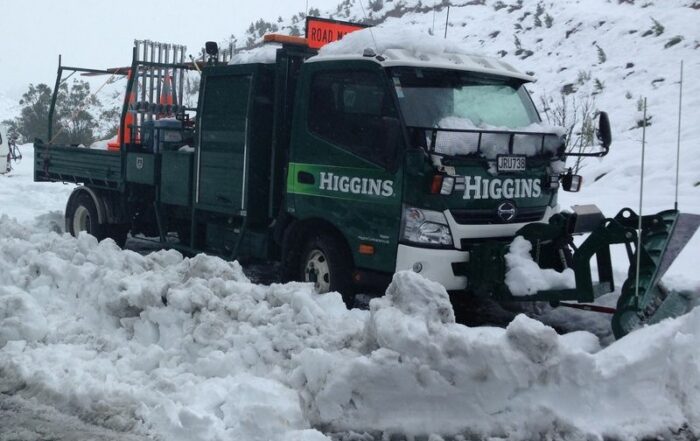 Jon's snow plough clearing the way.