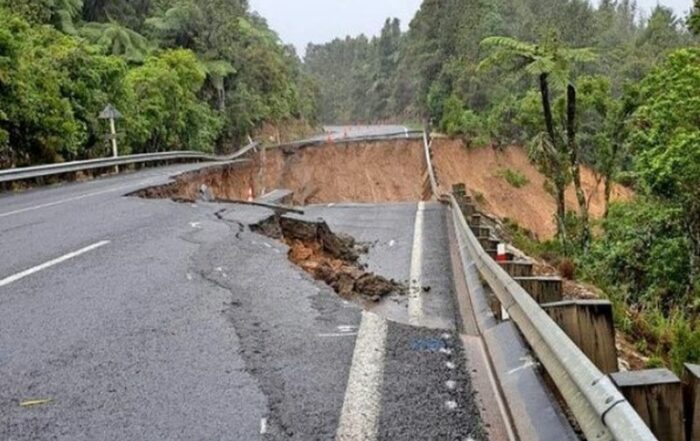 An epic repair job is required on SH 26a in Coromandel