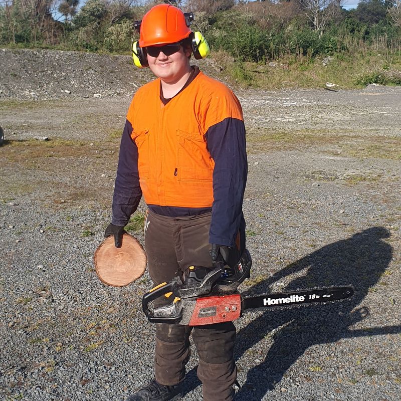 Gabriel Ritchie is learning the tools of the trade at the Civil Infrastructure Academy